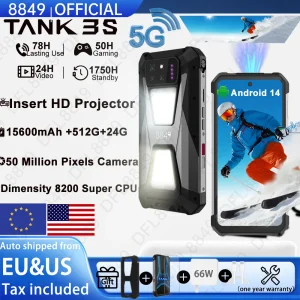 8849 Tank 3S Unihertz Rugged Smartphone with Projector