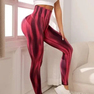Butt Lifting Workout Leggings High Waist Tie Dyed